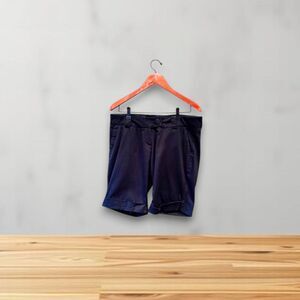 The Limited Drew Fit Bermuda Shorts Black Size 10 Cotton Blend